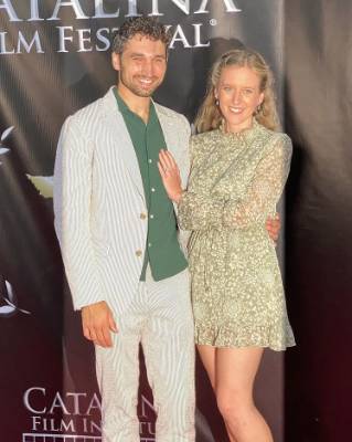 Remington Elizabeth Moses attending a film festival with her boyfriend. 